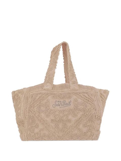 MC2 Saint Barth embossed cotton tote bag - Neutrals - zdjęcie produktu nr 1