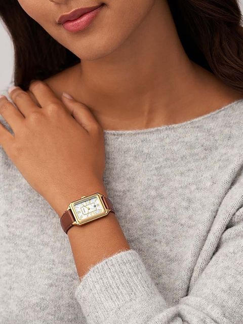 Fossil zegarek kolor brązowy