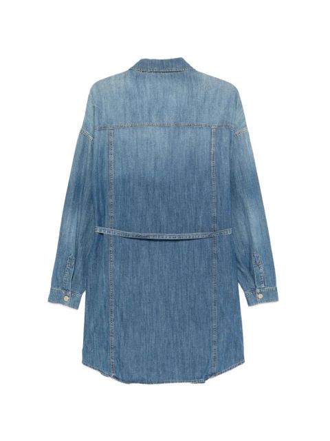 PINKO front pocket belted dress - Blue - zdjęcie produktu nr 2