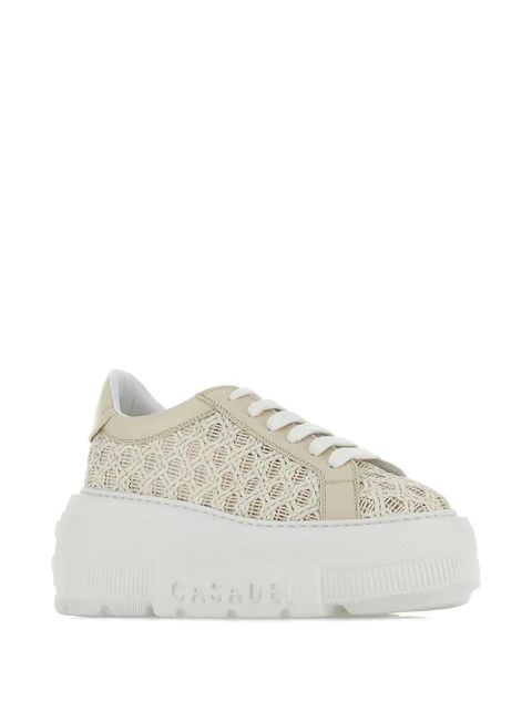 Casadei Nexus woven sneakers - Neutrals