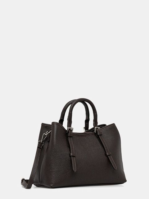 Answear.LAB torebka skórzana kolor brązowy