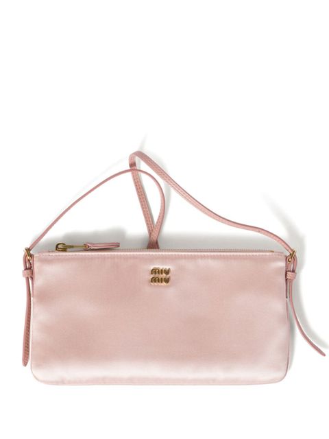 Miu Miu Satin mini pouch clutch bag - Pink