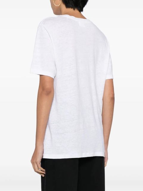 MARANT ÉTOILE Zewel linen T-shirt - White