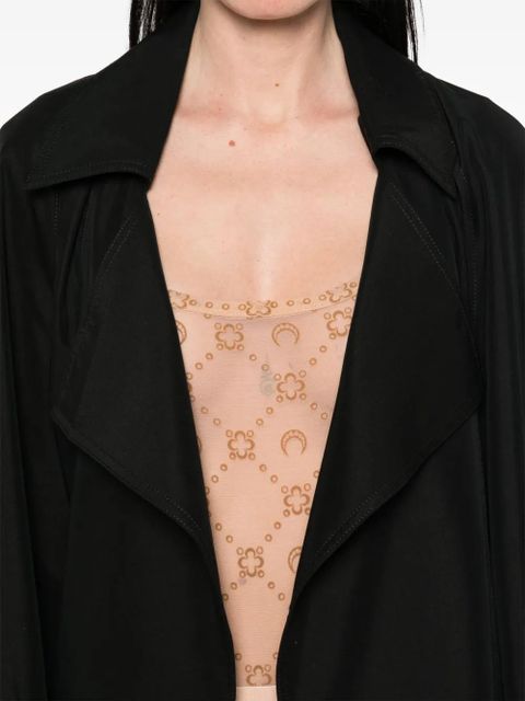 Marine Serre mesh flocked bodysuit - Neutrals