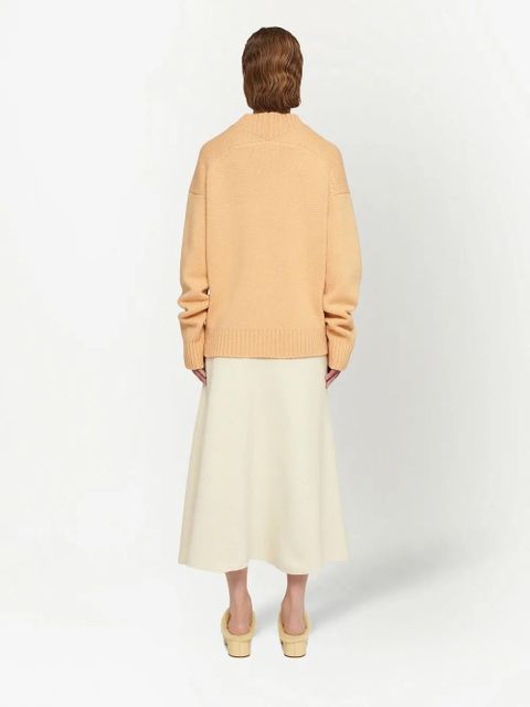 Jil Sander extra-long sleeve sweater - Orange