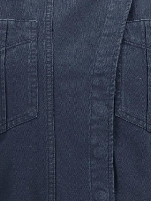 MARANT ÉTOILE Nouria asymmetric button-fastening mini dress - Black