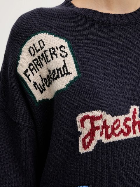 Weekend Max Mara sweter wełniany PAVIDI damski kolor granatowy lekki 2525366262600