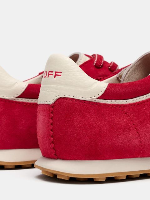 Hoff sneakersy zamszowe BRIDGE kolor czerwony 22561027