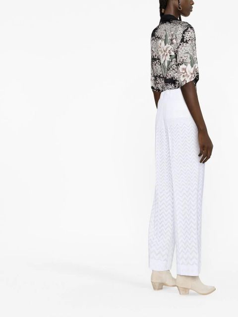 Missoni zigzag tailored trousers - White - zdjęcie produktu nr 2