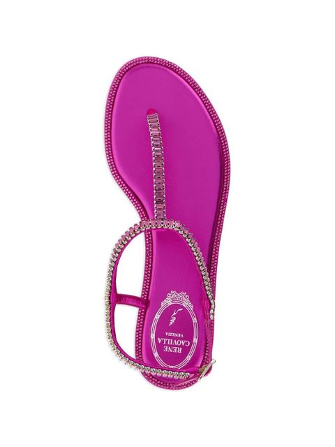 René Caovilla Diana open-toe leather sandals - Pink