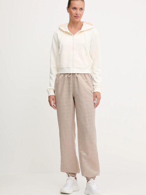 Guess bluza PEONY damska kolor beżowy z kapturem gładka V5YQ06 KBSL2 - zdjęcie produktu nr 2