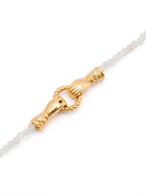 Missoma Harris Reed in Good Hands bracelet - White