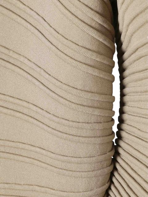 Cult Gaia ribbed button-up cardigan - Brown