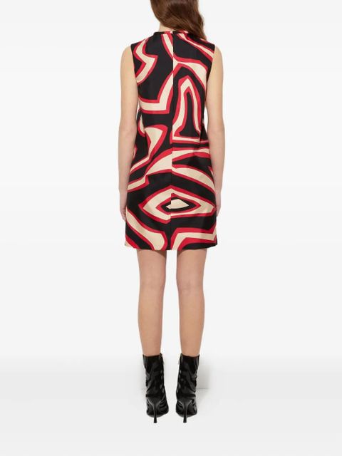 PUCCI Labirinto-print sleeveless mini dress - Black