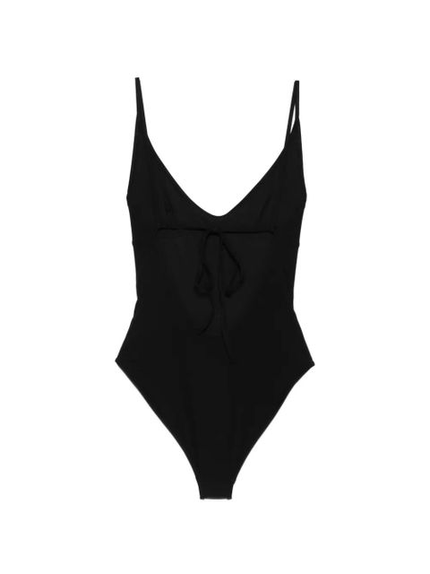 TOTEME Scoop V-neck tie-back swimsuit - Black - zdjęcie produktu nr 2
