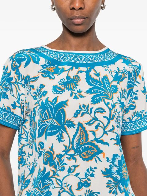 ETRO floral-print blouse - White