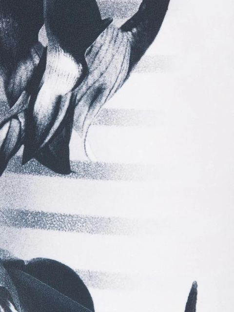 Jean Paul Gaultier graphic-print one-piece - White