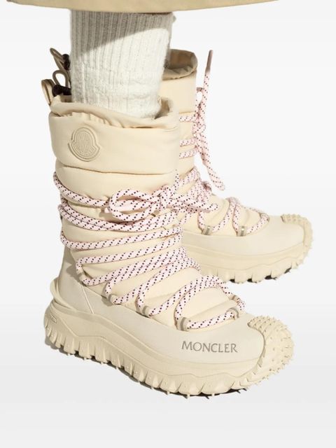 Moncler 45mm Trailgrip lace-up fastening boots - Neutrals