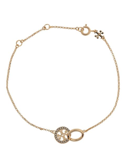 Tory Burch logo-charm bracelet - Gold