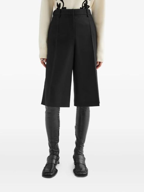 Jil Sander wool shorts - Black