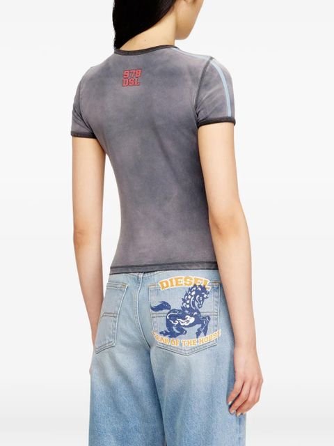 Diesel printed trim T-shirt - Grey