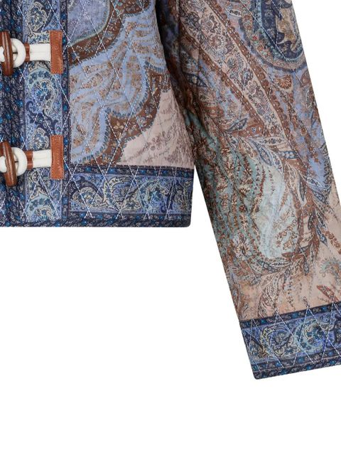 ZIMMERMANN Wanderlust paisley-print quilted jacket - Blue