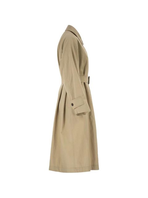Weekend Max Mara Diva belted shirt-collar trench coat - Neutrals