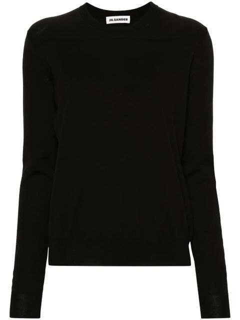 Jil Sander ribbed cotton jumper - Black - zdjęcie produktu nr 1