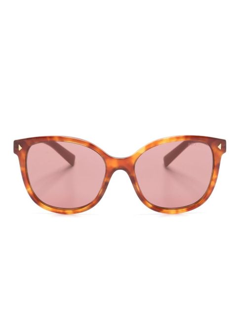 Prada Eyewear tortoiseshell square-frame tinted sunglasses - Brown