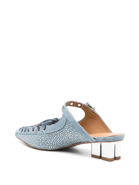 GANNI 35mm Oleatex mules - Blue