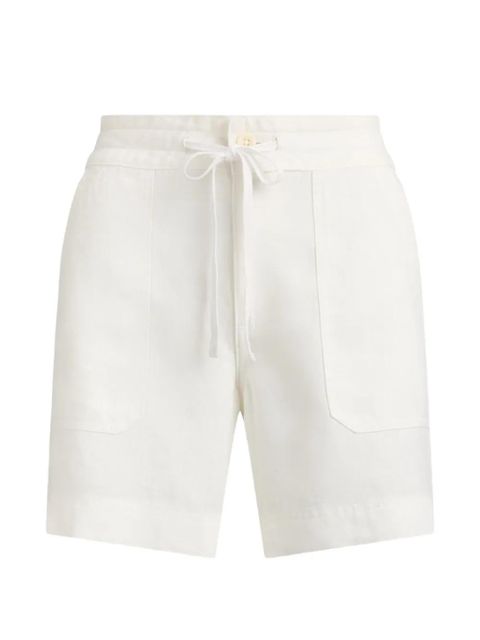 Lauren Ralph Lauren drawstring patch-pocket shorts - White - zdjęcie produktu nr 1