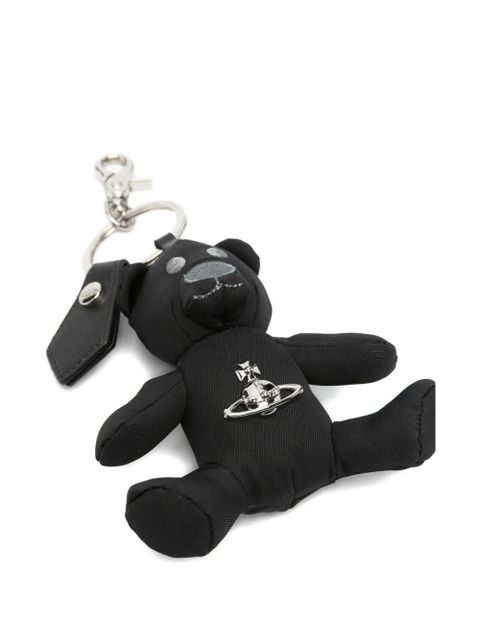 Vivienne Westwood teddy-pendant keyring - Black
