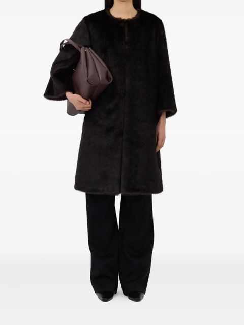 LouLou de Saison three-quarter-sleeve faux-fur coat - Brown - zdjęcie produktu nr 2