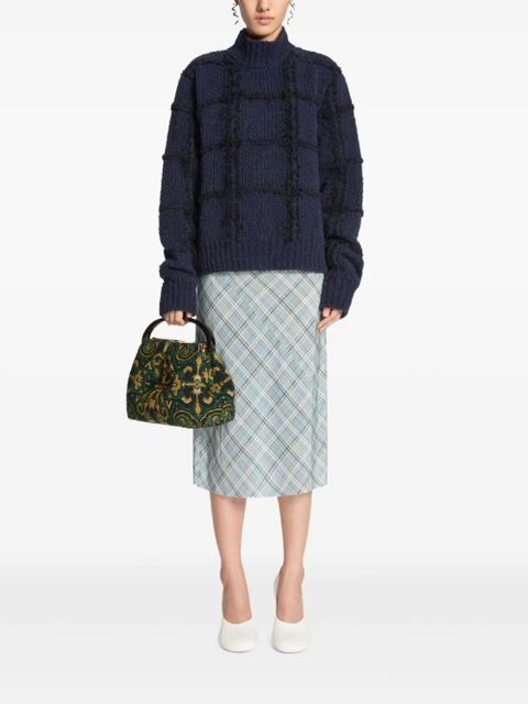 DRIES VAN NOTEN high-neck sweater - Blue