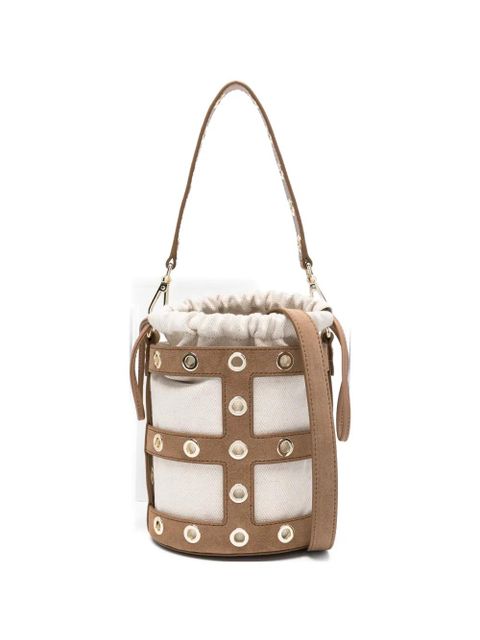 Maje eyelet bucket bag - Neutrals - zdjęcie produktu nr 1