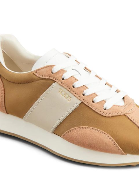 Tod's suede-trimmed sneakers - Brown