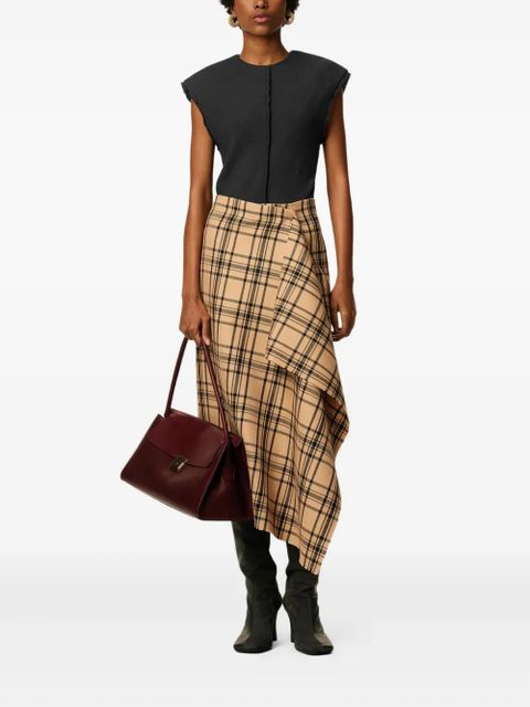 AMI Paris raw-edge sleeveless top - Black