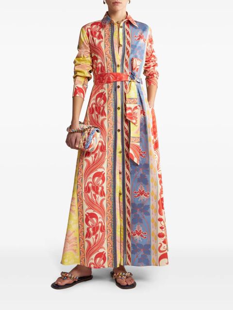 ETRO Summer cotton-blend shirt dress - Red