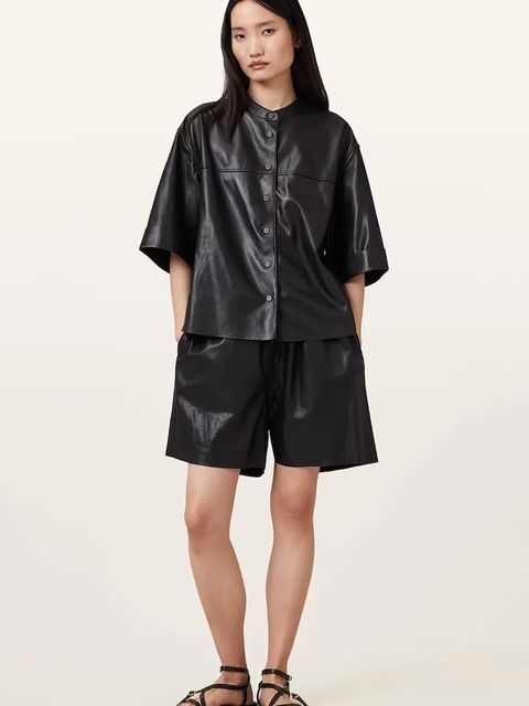 AllSaints szorty skórzane ARLA - zdjęcie produktu nr 1