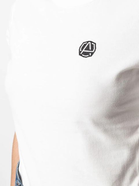 AMBUSH logo patch crew-neck T-shirt - Neutrals