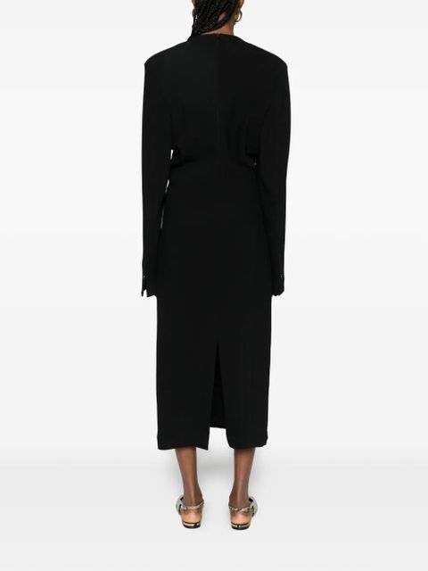 TOTEME tailored slouch midi dress - Black
