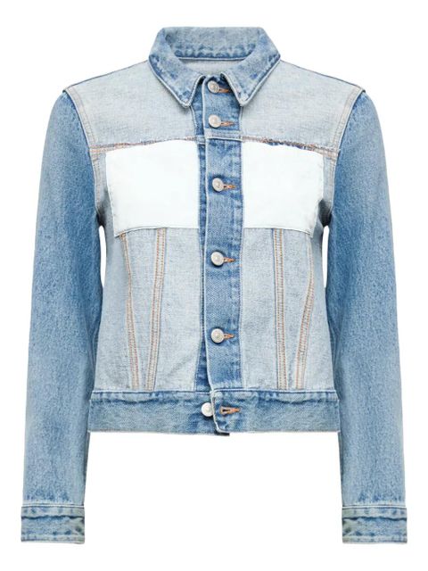 MM6 Maison Margiela two-tone denim jacket - Blue - zdjęcie produktu nr 1