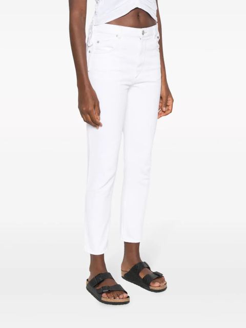 MARANT ÉTOILE Nea cotton slim-fit trousers - White