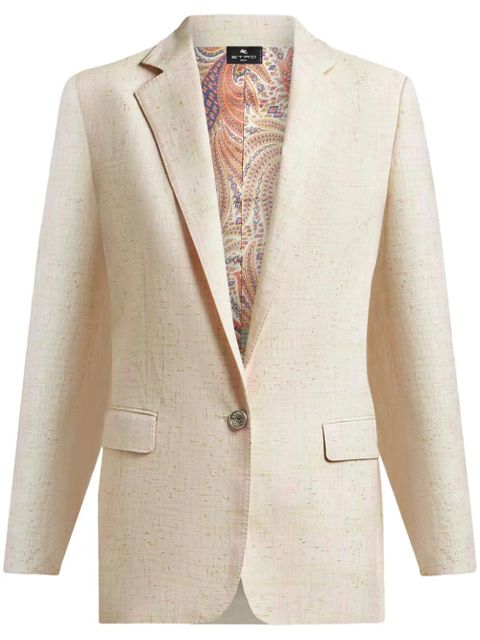 ETRO Pegaso-button blazer - Neutrals - zdjęcie produktu nr 1
