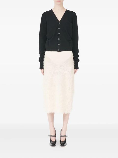 Maison Margiela wool cardigan - Black