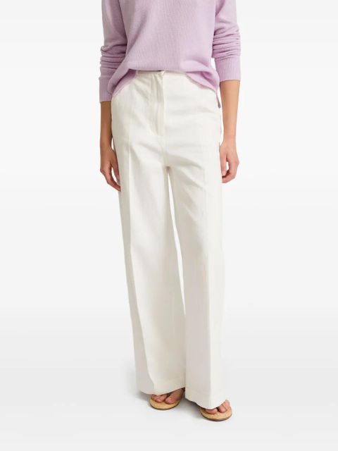 Yves Salomon wide-leg jeans - White