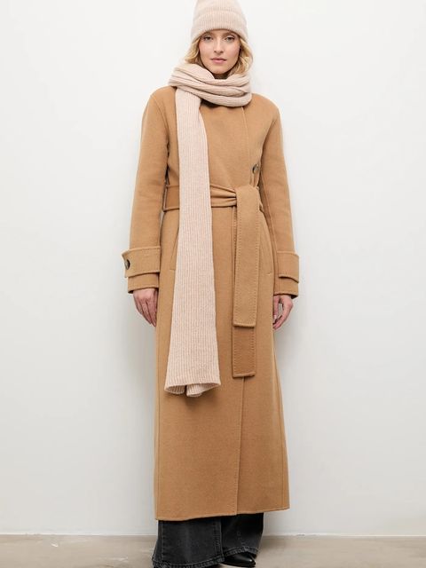 Answear.LAB czapka z wełną merino kolor beżowy