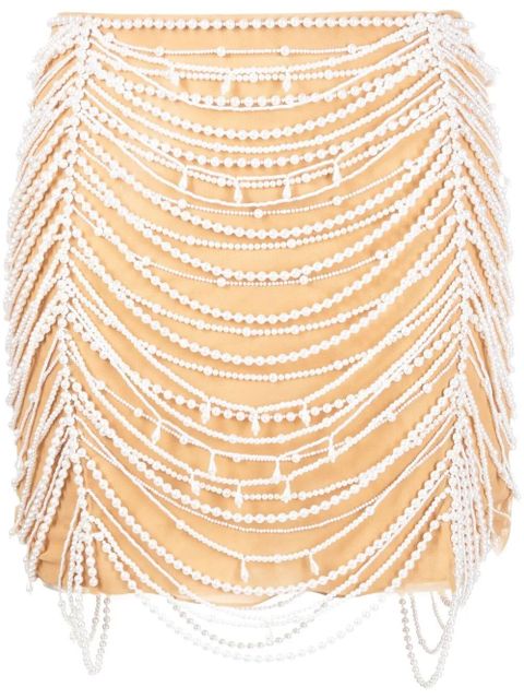 Blumarine pearl-embellished skirt - Neutrals - zdjęcie produktu nr 1