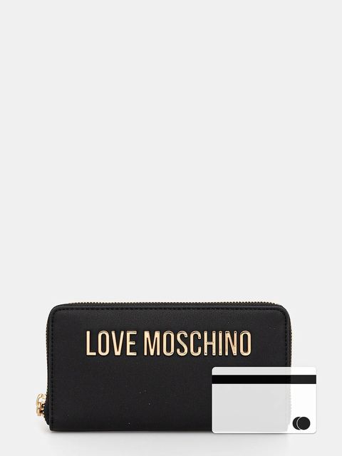Love Moschino portfel damski kolor czarny JC5611PP0NKD0000