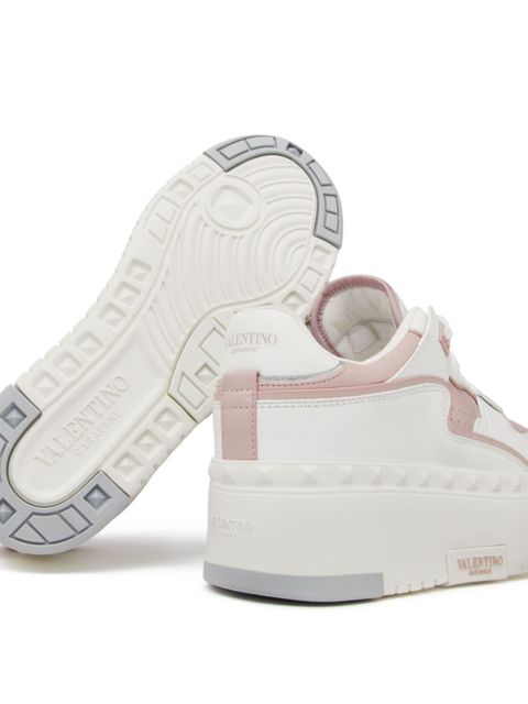 Valentino Garavani Freedots XL low-top leather sneakers - White